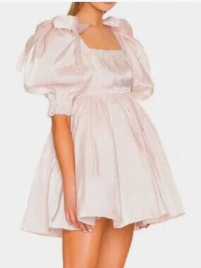 NWT Selkie The Da Vinci Puff Dress Pink Peach Fuzz 3X